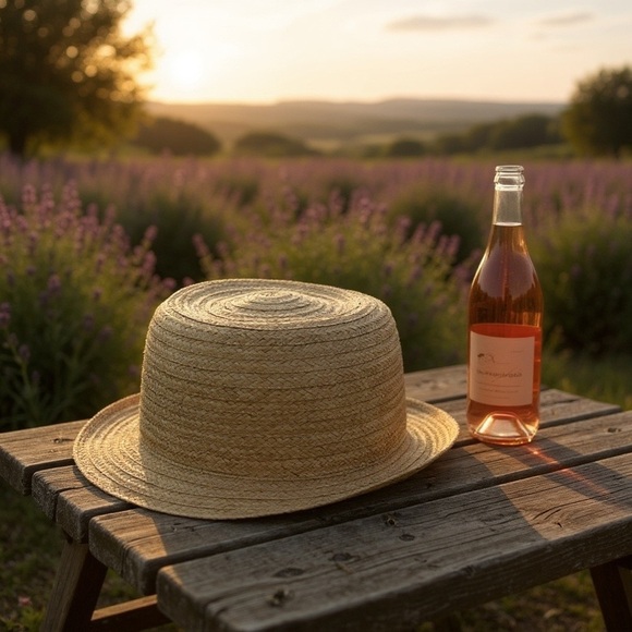 RAT PACK Cavanagh Palm Straw Boater Fedora Hat with in a 7 1/2 - Picture 6 of 7